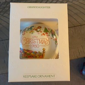 Hallmark satin ornament